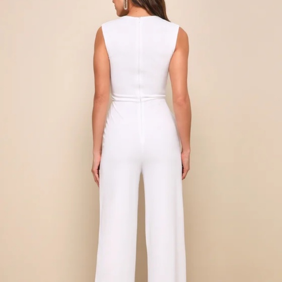 Enticing Endeavors White Jumpsuit - Picture 2 of 3